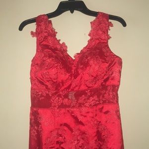 Long, Lacy prom/bridesmaid dress